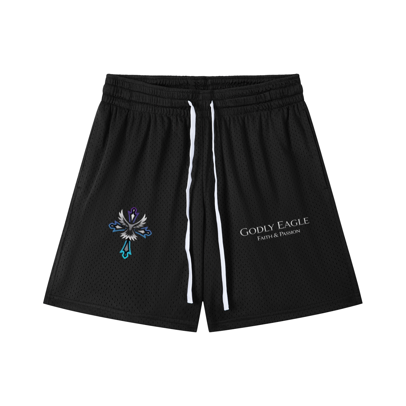 Mesh Drawstring Shorts